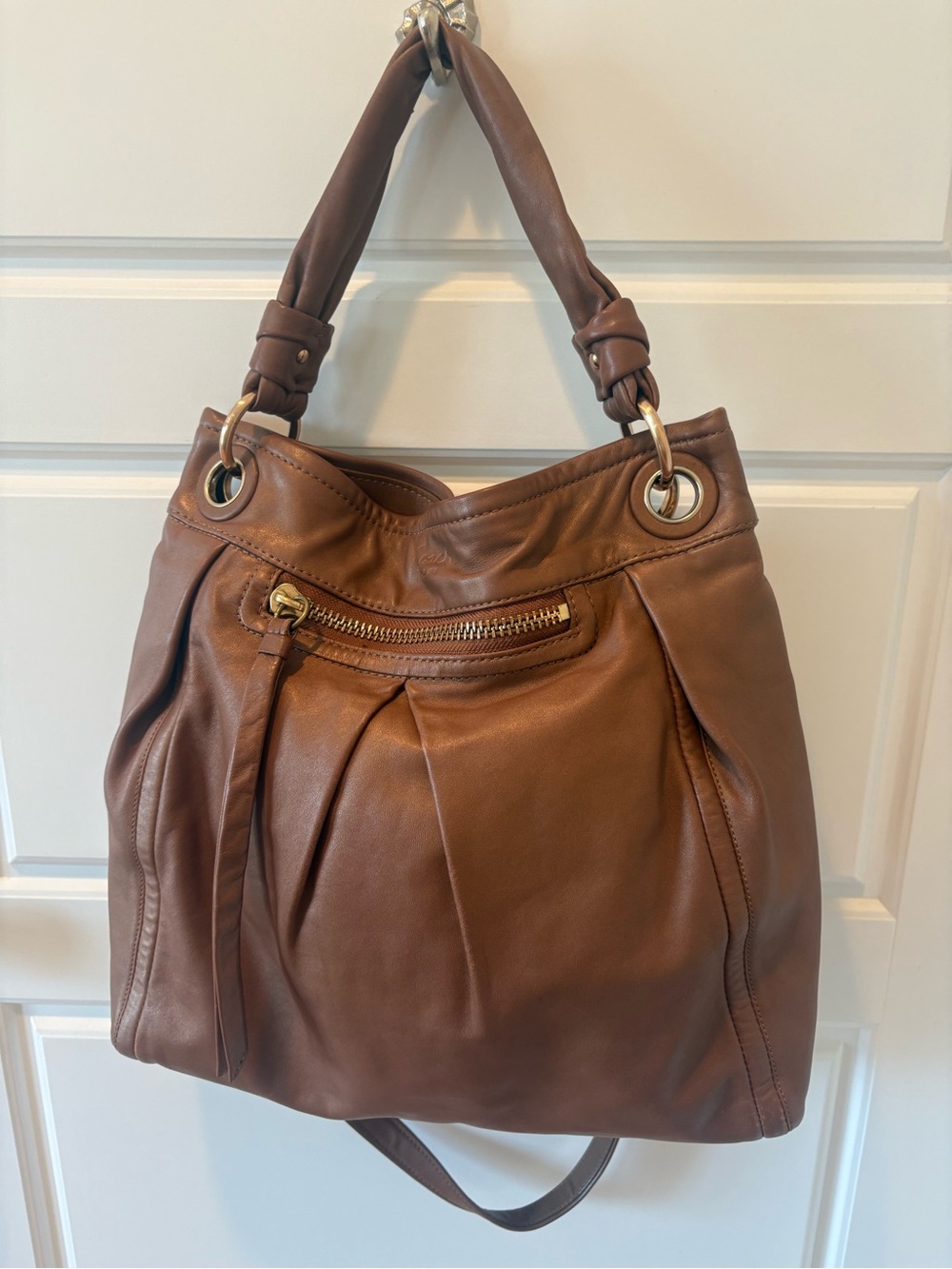 Vintage Coach Parker Hippie Leather Convertible Hobo Bag